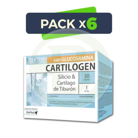 Pack 6x Cartilogen 30 Sobres Dietmed