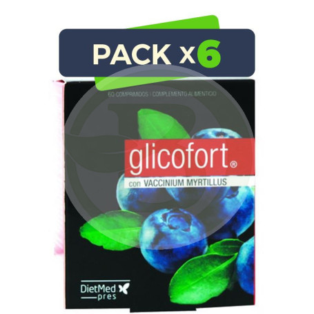 Pack 6x Glicofort 60 Comprimidos Dietmed