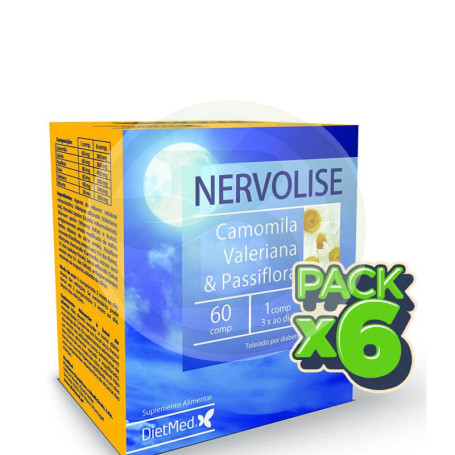 Pack 6x Nervolise 60 Comprimidos Dietmed