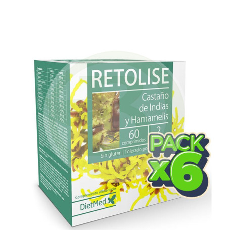 Pack 6x Retolise 60 Comprimidos Dietmed