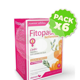 Pack 6x Fitopausa Con Isoflavonas de Soja 60 Cápsulas Dietmed