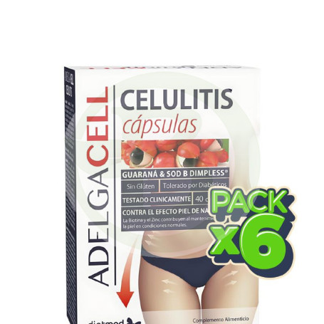 Pack 6x Adelgacell 40 Cápsulas Dietmed