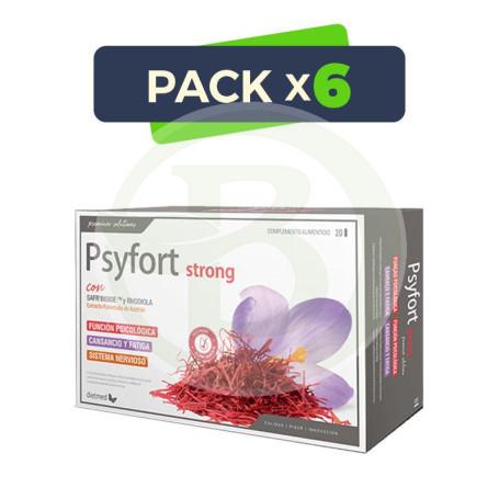 Pack 6x Psyfort Strong 20 Ampollas Dietmed