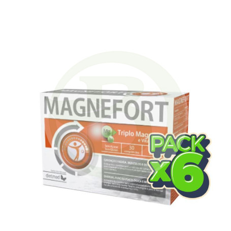Pack 6x Magnefort 30 Comprimidos Dietmed