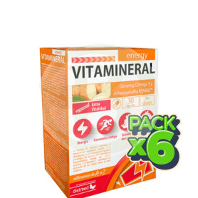 Pack 6x Vitamineral Energy 30 Cápsulas Dietmed