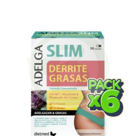 Pack 6x Adelgaslim Derrite Grasas 30 Capsulas Dietmed