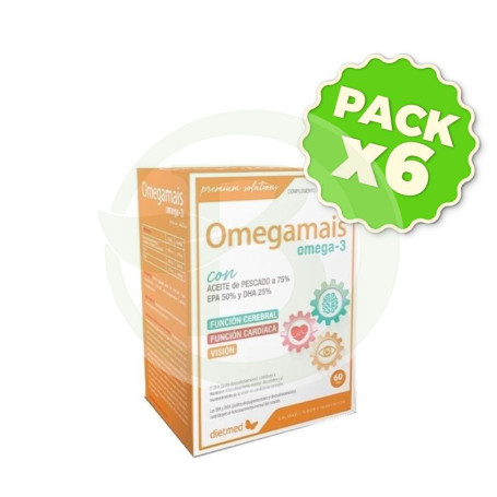 Pack 6x Omegamais 60 Perlas Dietmed