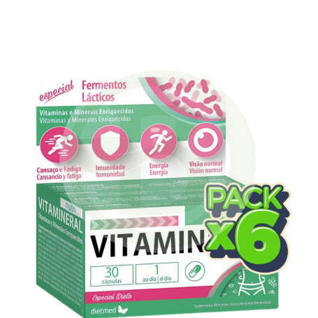 Pack 6x Vitamineral Nutri 30 Capsulas Dietmed