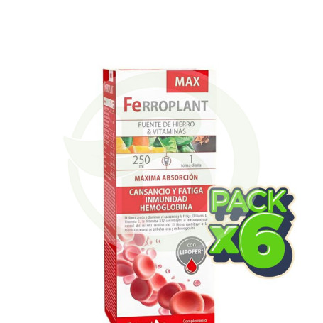Pack 6x Ferroplant Max 250Ml Dietmed