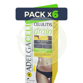 Pack 6x Adelgacell Celulite Drain 600 Ml Dietmed