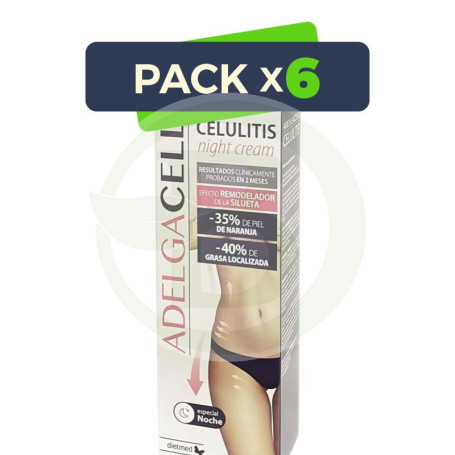 Pack 6x Adelgacell Celulite Night Cream 300 Ml Dietmed