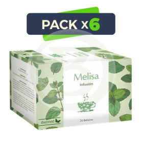 Pack 6x Infusión Melisa 20 Bolsitas Dietmed