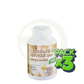 Pack 3x Levadura de Cerveza 350 Comprimidos Santiveri