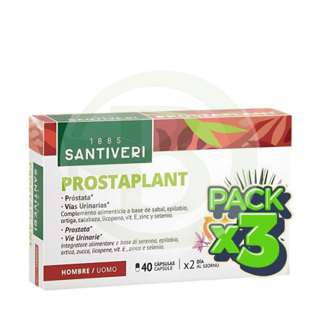 Pack 3x Prostaplant Serenpro 40 Cápsulas Santiveri