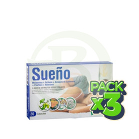 Pack 3x Sueño 20 Cápsulas Santiveri