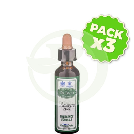 Pack 3x Bach Recovery Remedy 10Ml. Santiveri
