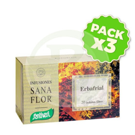 Pack 3x Sanaflor Erbafrial 20 Filtros Santiveri
