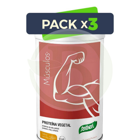 Pack 3x Dynamic Proteína Vegetal Vainilla 455G Santiveri