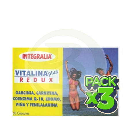 Pack 3x Vitalina Plus Redux 60 Cápsulas Integralia