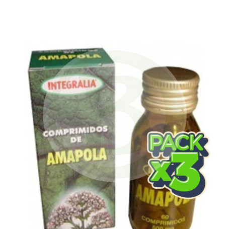 Pack 3x Comprimidos de Amapola Integralia