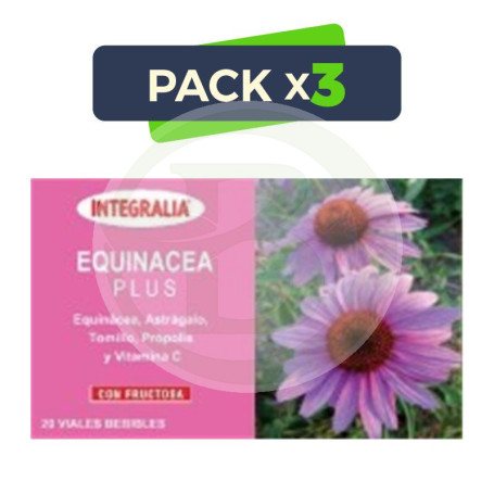 Pack 3x Equinacea Plus 20 Viales Integralia