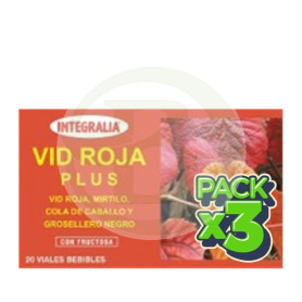 Pack 3x Vid Roja Plus Viales Integralia