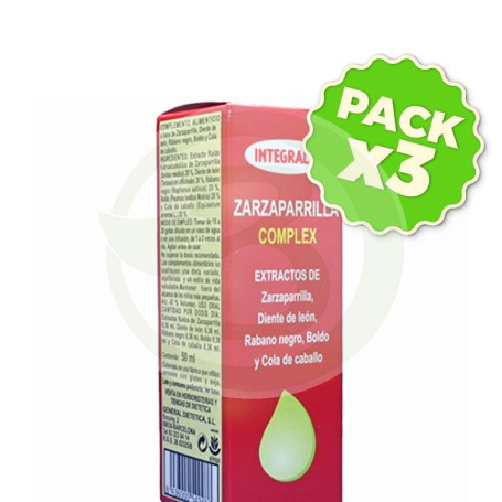 Pack 3x Zarzaparrilla Complex 50Ml. Integralia