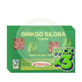 Pack 3x Ginkgo Biloba Forte Eco 60 Cápsulas Integralia