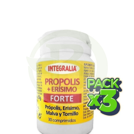 Pack 3x Propolis + Erisimo Forte 30 Comprimidos Integralia