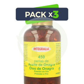 Pack 3x Aceite De Onagra 450 Perlas Integralia