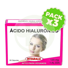 Pack 3x Ácido Hialurónico 30 Cápsulas Integralia