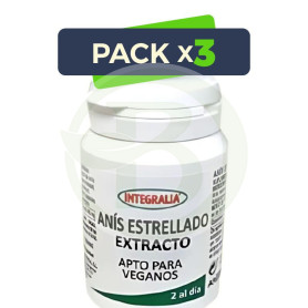 Pack 3x Extracto De Anis Estrellado 60 Cápsulas Integralia