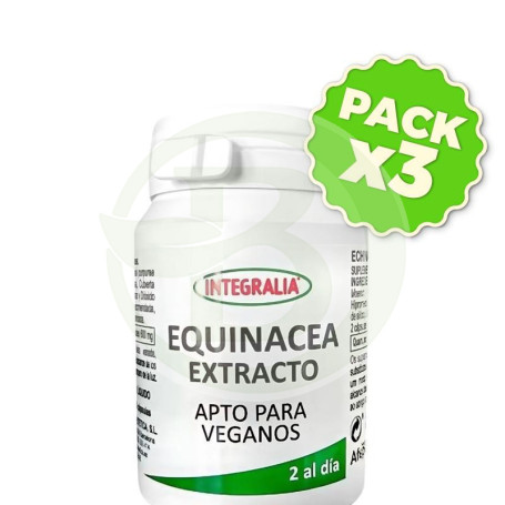 Pack 3x Extracto De Equinácea 60 Cápsulas Integralia
