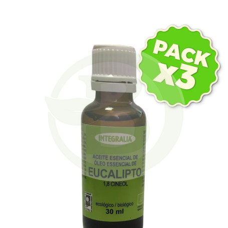Pack 3x Aceite Esencial De Eucalipto Eco 30Ml Integralia