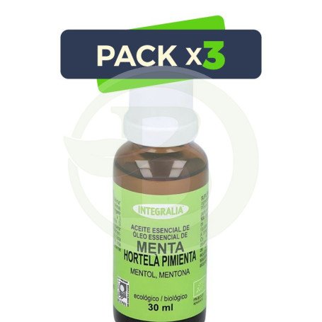 Pack 3x Aceite Esencial De Menta Eco 30Ml Integralia