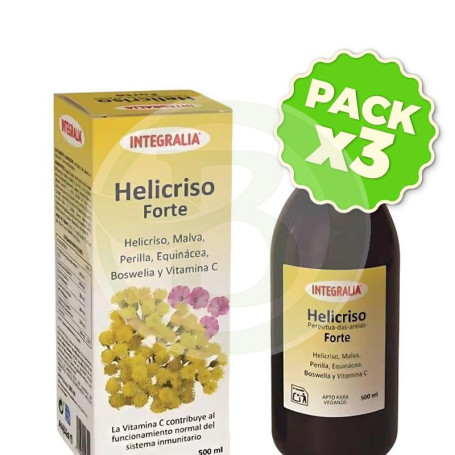 Pack 3x Helicriso Forte Jarabe 500Ml Integralia