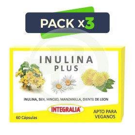Pack 3x Inulina Plus 60 Cápsulas Integralia