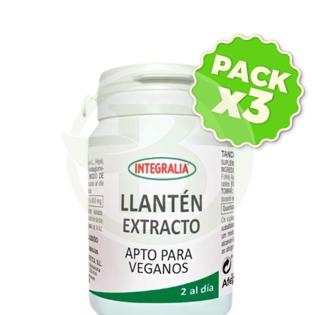 Pack 3x Extracto De Llantén 60 Cápsulas Integralia