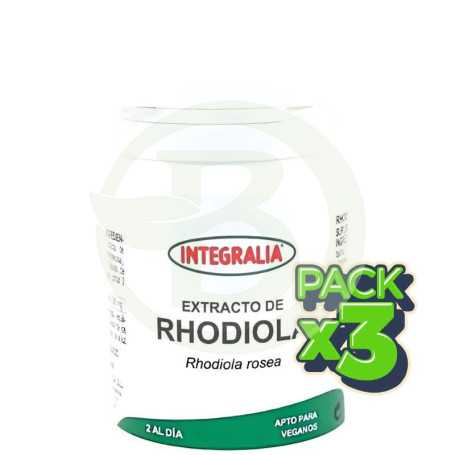 Pack 3x Extracto De Rhodiola 60 Cápsulas Integralia