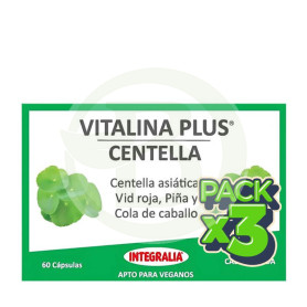 Pack 3x Vitalina Plus Centella 60 Cápsulas Integralia