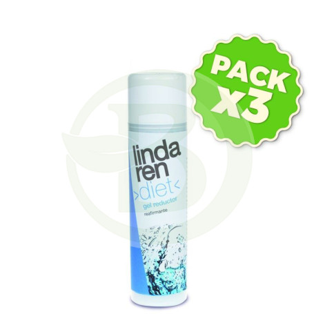 Pack 3x Gel Reductor Reafirmante 200Ml. Linda Ren Diet