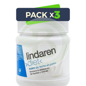 Pack 3x Suero de Leche Neutro 500Gr. Lindaren Diet