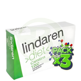 Pack 3x Carnitina 1200 20 Ampollas Lindaren Diet