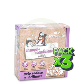 Pack 3x Kowi Champú + Acondiconador Sólido, 70 Gr Kowi Nature