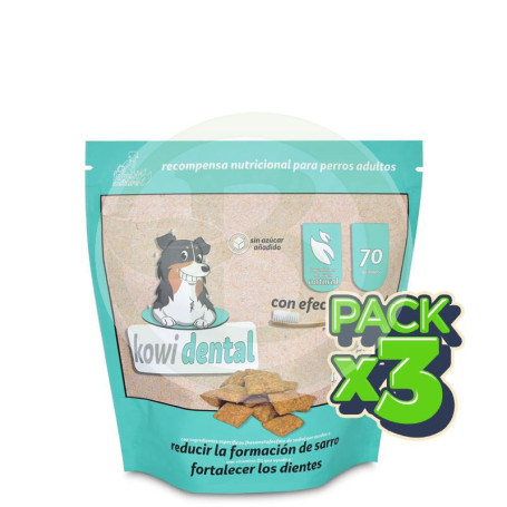 Pack 3x Kowi Dental, Snack 70 Gr Kowi Nature