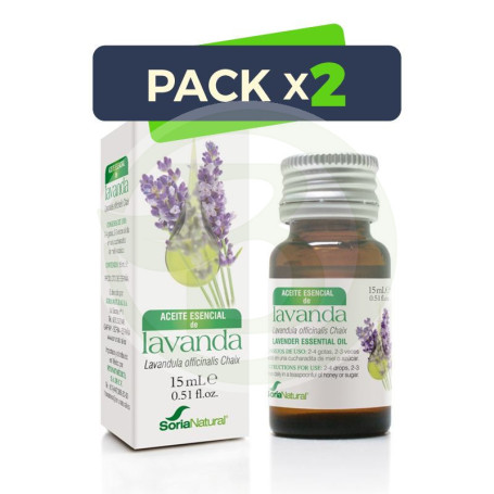 Pack 2x Aceite Esencial de Lavanda Soria Natural