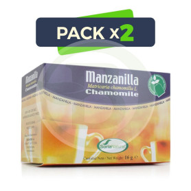 Pack 2x Infusiones de Manzanilla 20 Filtros Soria Natural