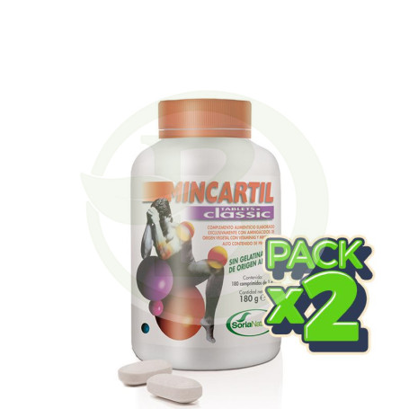 Pack 2x Mincartil Classic 180 Comprimidos Soria Natural