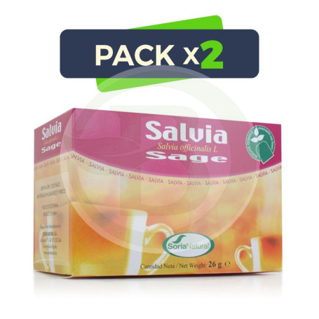 Pack 2x Infusiones de Salvia 20 Filtros Soria Natural