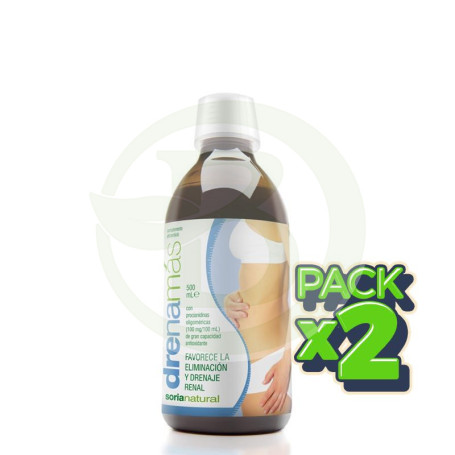 Pack 2x Drenamás Drenaje 500Ml. Soria Natural